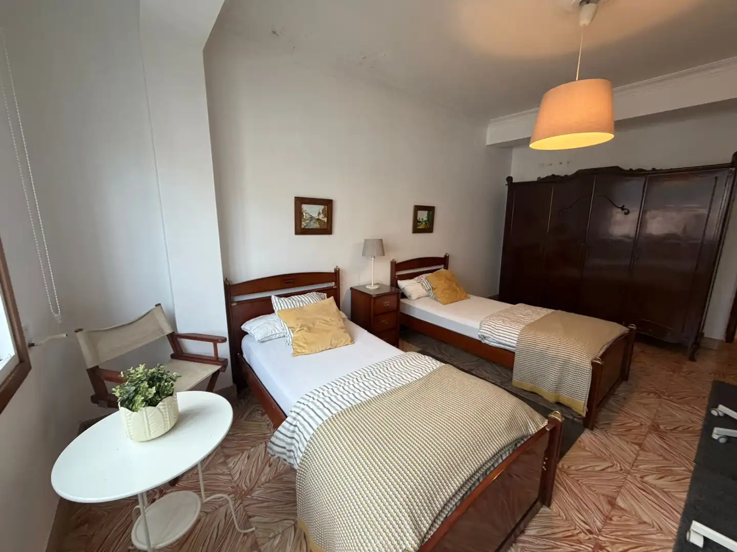 Bedroom of Flat for rent in Ferrol  with Heating, Furnished and Washing machine