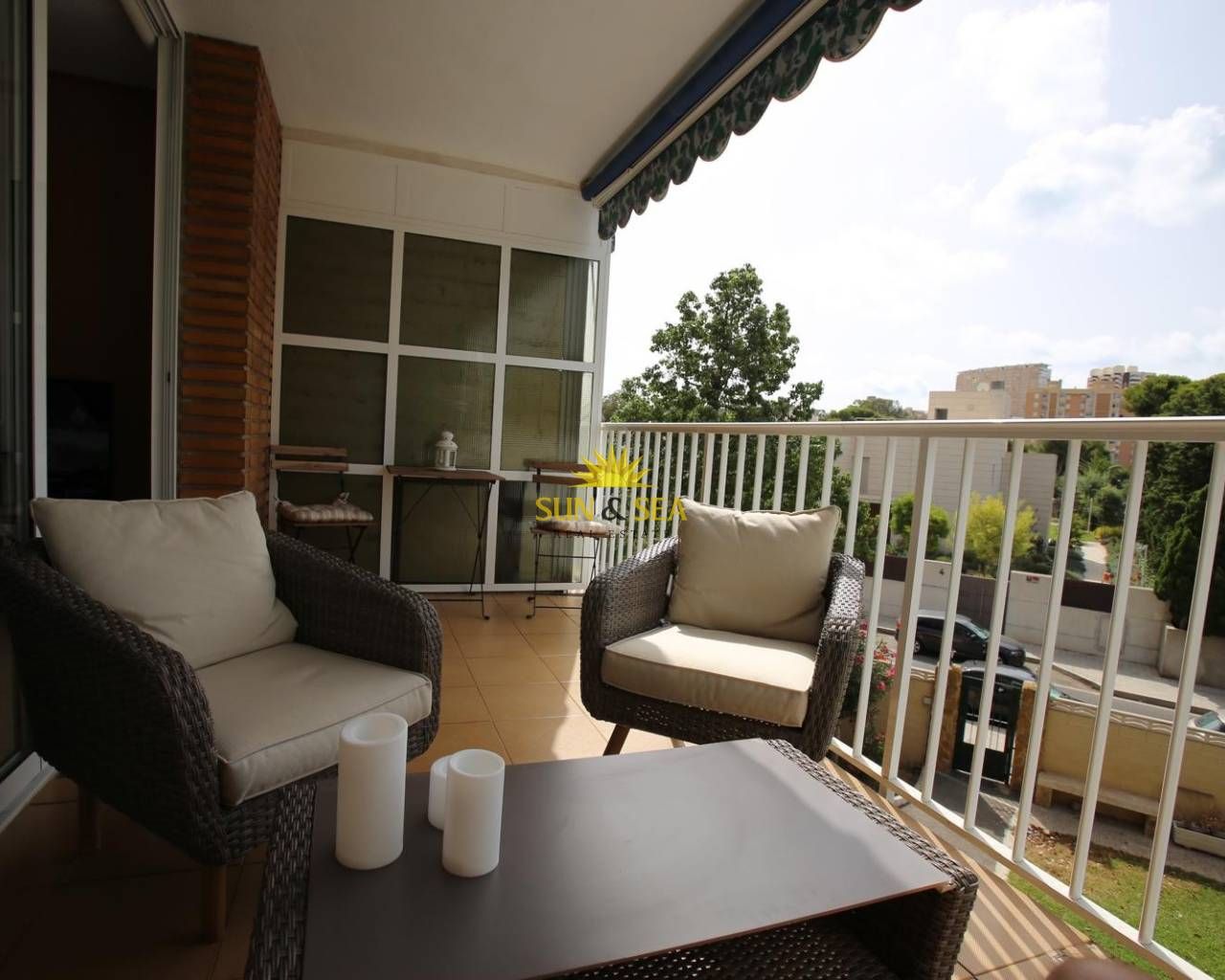 Terrace of Apartment to rent in Alicante / Alacant  with Heating, Terrace and Swimming Pool