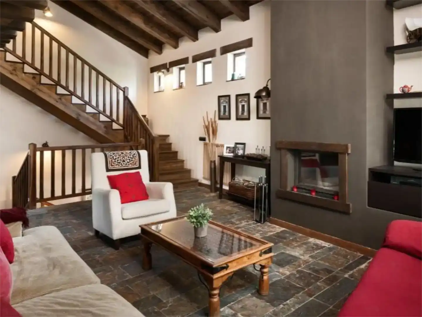 Sala de estar de Casa o chalet en venta en Majaelrayo con Balcón