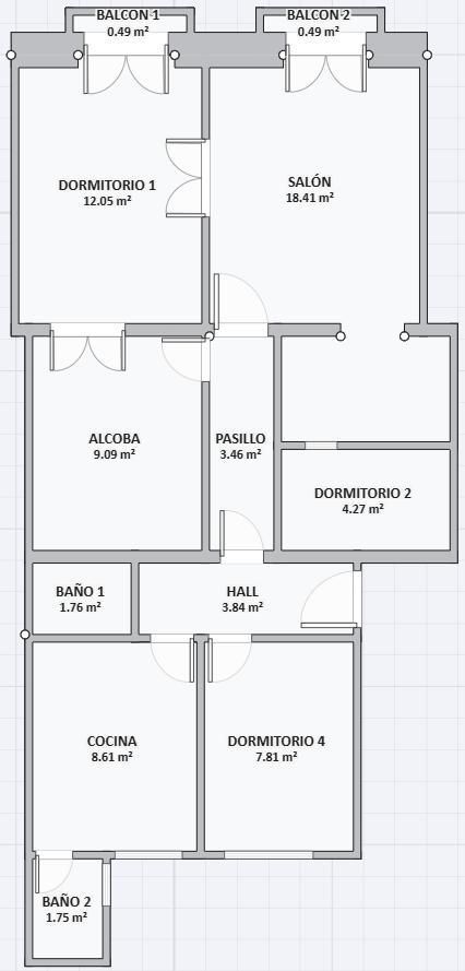 Piso en venta en  Madrid Capital con Trastero y Balcón