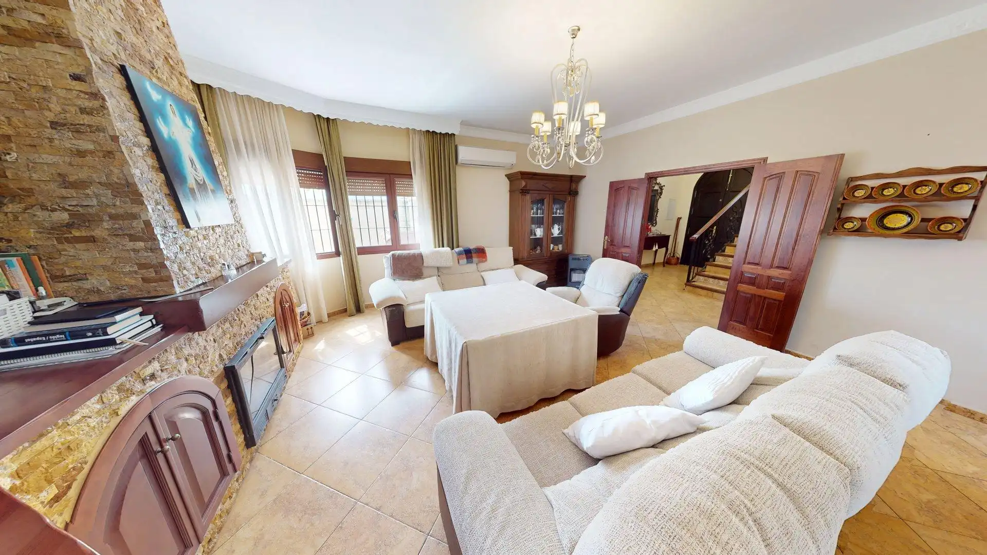 Living room of Houses for sale in Colmenar  with Air Conditioner, Heating and Private garden