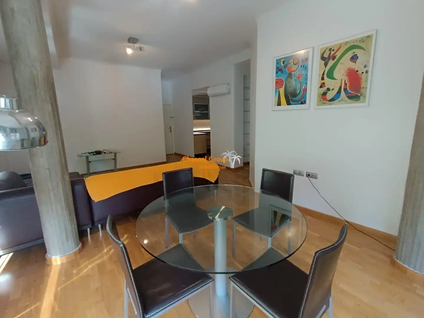 Menjador de Apartament de lloguer en Elche / Elx amb Aire condicionat, Moblat i Balcó
