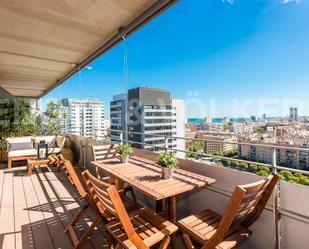 Terrace of Apartment for sale in  Barcelona Capital  with Air Conditioner, Terrace and Swimming Pool