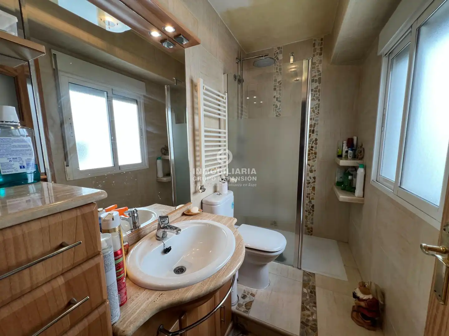 Bathroom of Flat for sale in Aspe  with Air Conditioner, Heating and Terrace
