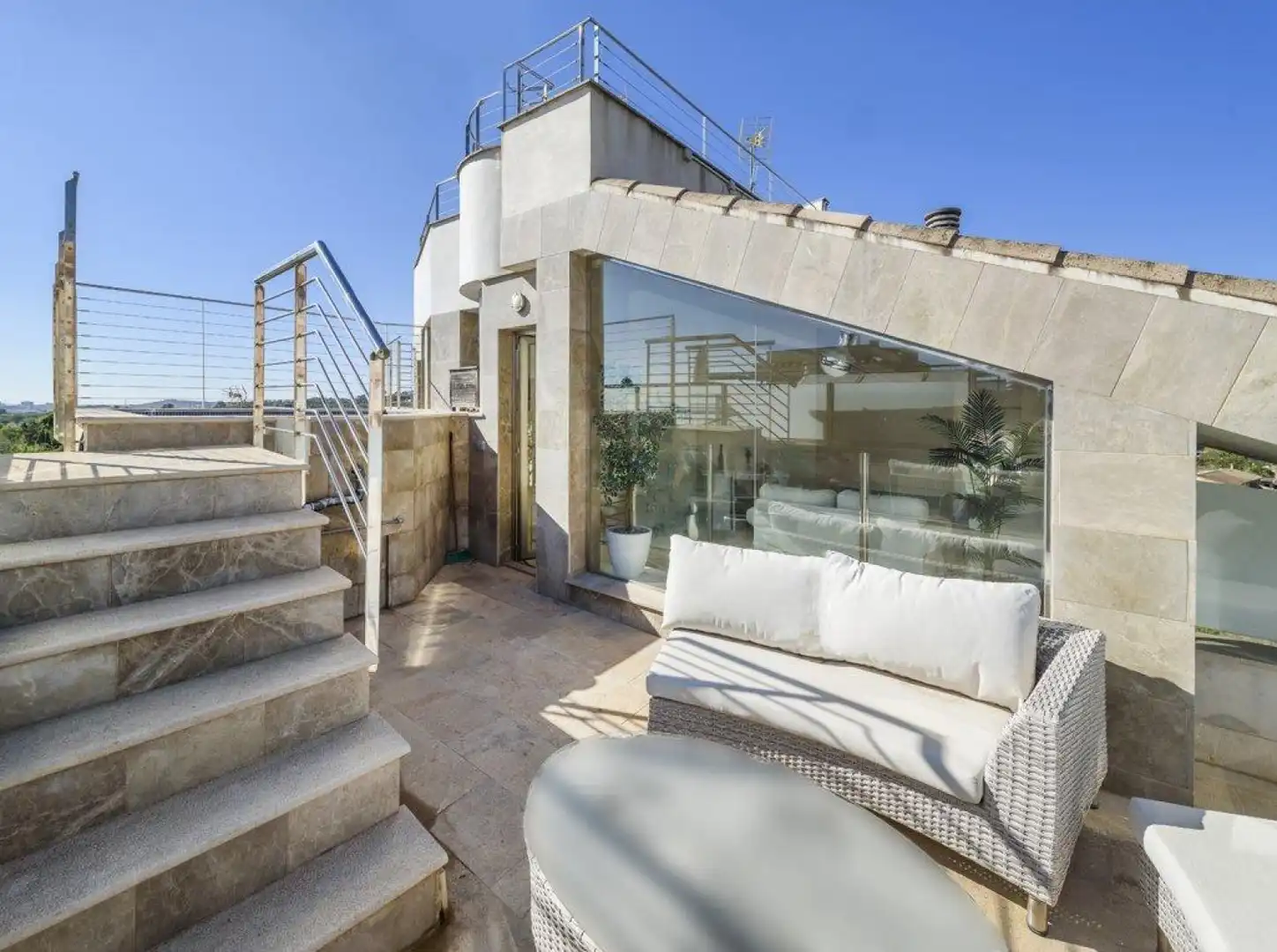 Terraza de Ático en venta en  Palma de Mallorca con Aire acondicionado, Calefacción y Parquet