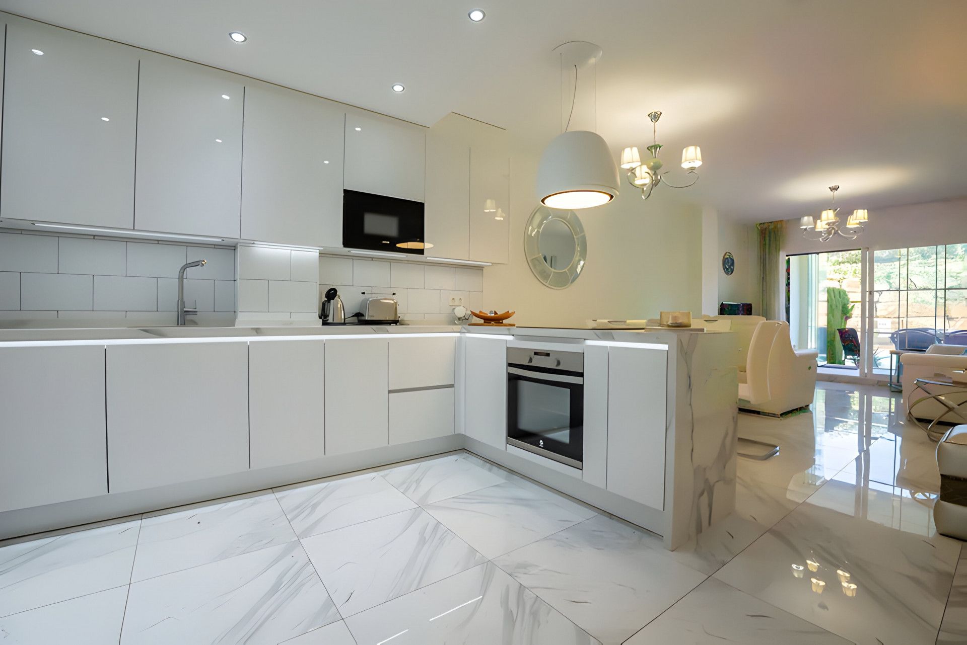 Cocina de Planta baja en venta en Mijas con Aire acondicionado, Terraza y Piscina