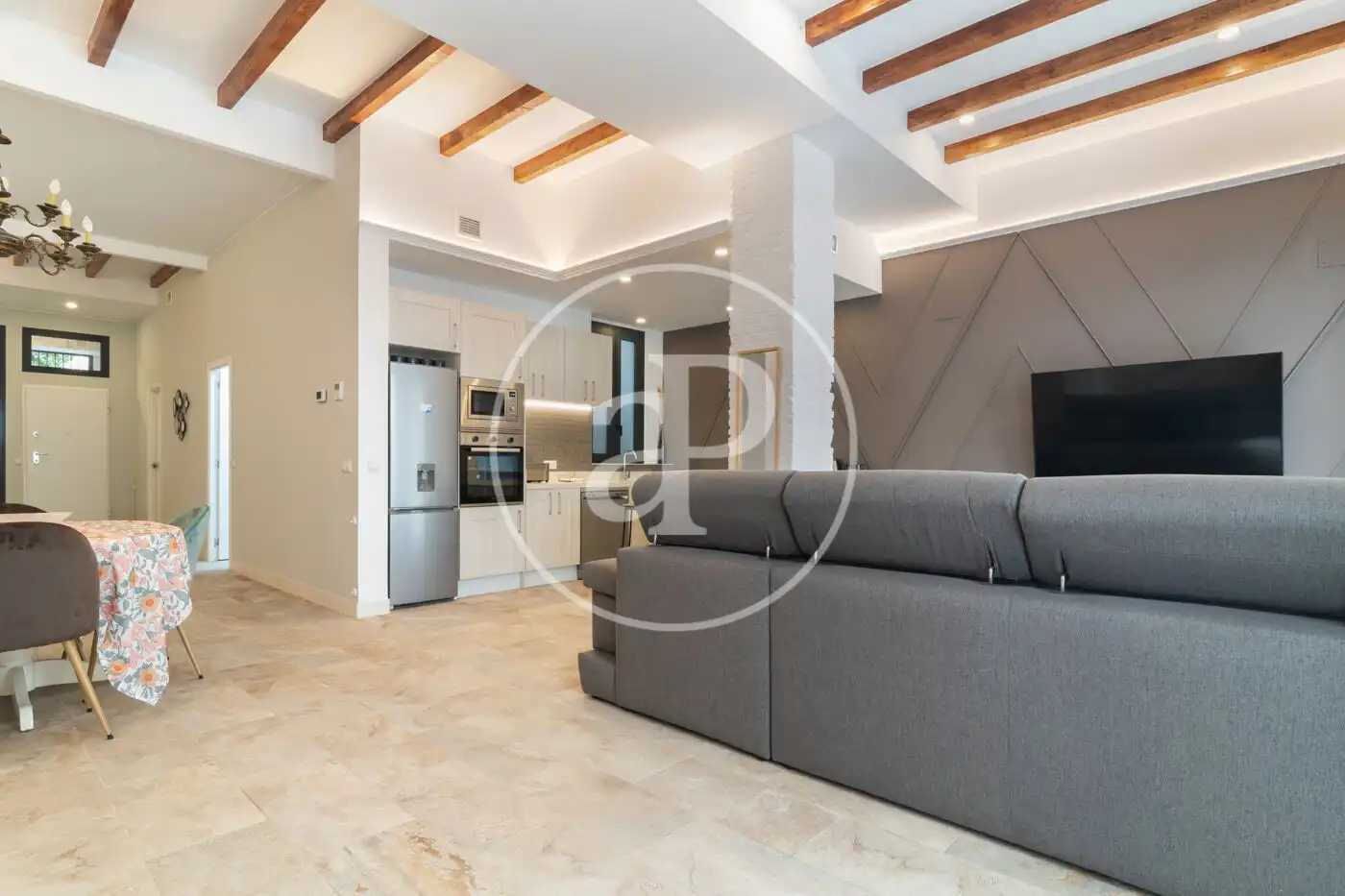 Wohnzimmer von Wohnung zum Verkauf in Valencia mit Klimaanlage, Heizung und Terrasse
