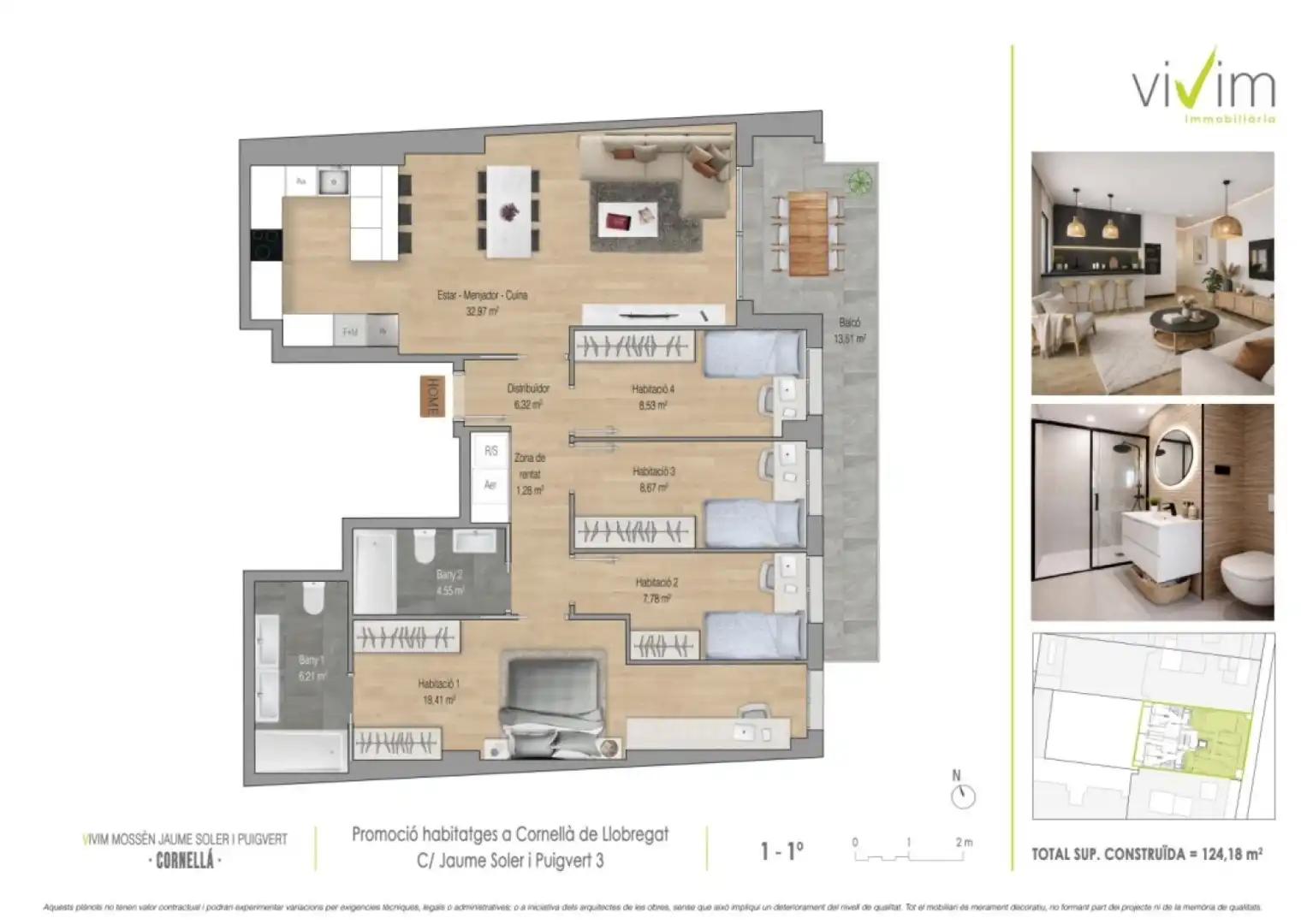 Appartement avec terrasse à vendre à Cornellà de Llobregat - Calle MOSSEN JAUME SOLER, imagen 2