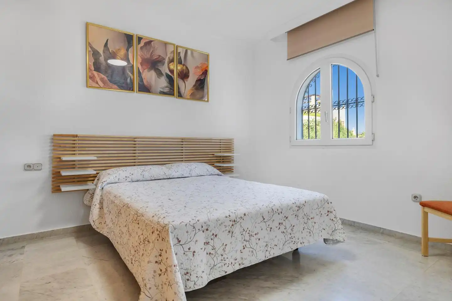 Bedroom of Houses for rent in Benalmádena  with Air Conditioner, Private garden and Swimming Pool