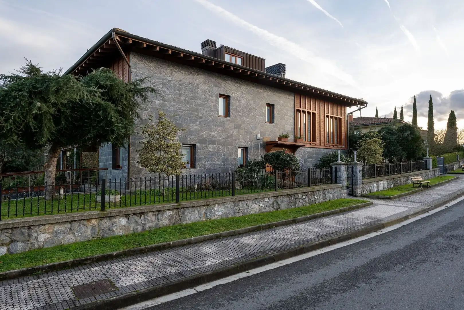 Vista exterior de Casa o chalet en venta en Olaberria con Calefacción, Jardín privado y Terraza