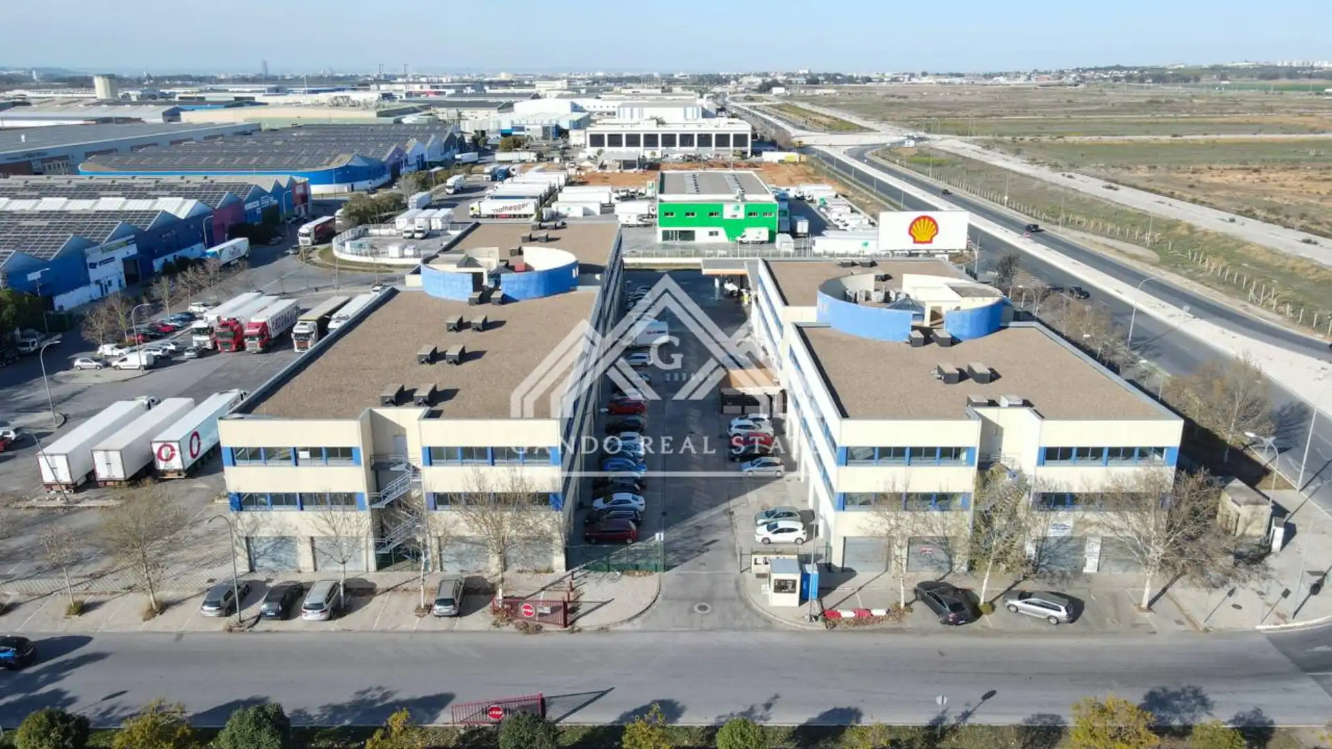 Vista exterior de Oficina de alquiler en Dos Hermanas