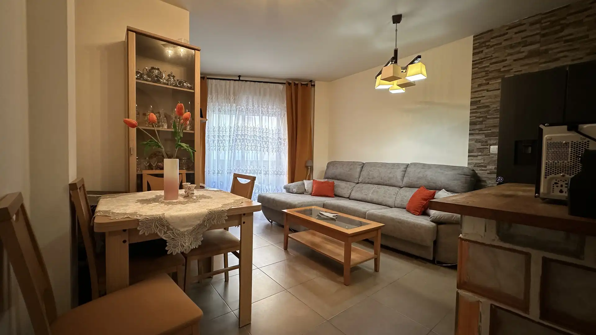 Wohnzimmer von Wohnung zum Verkauf in Roquetas de Mar