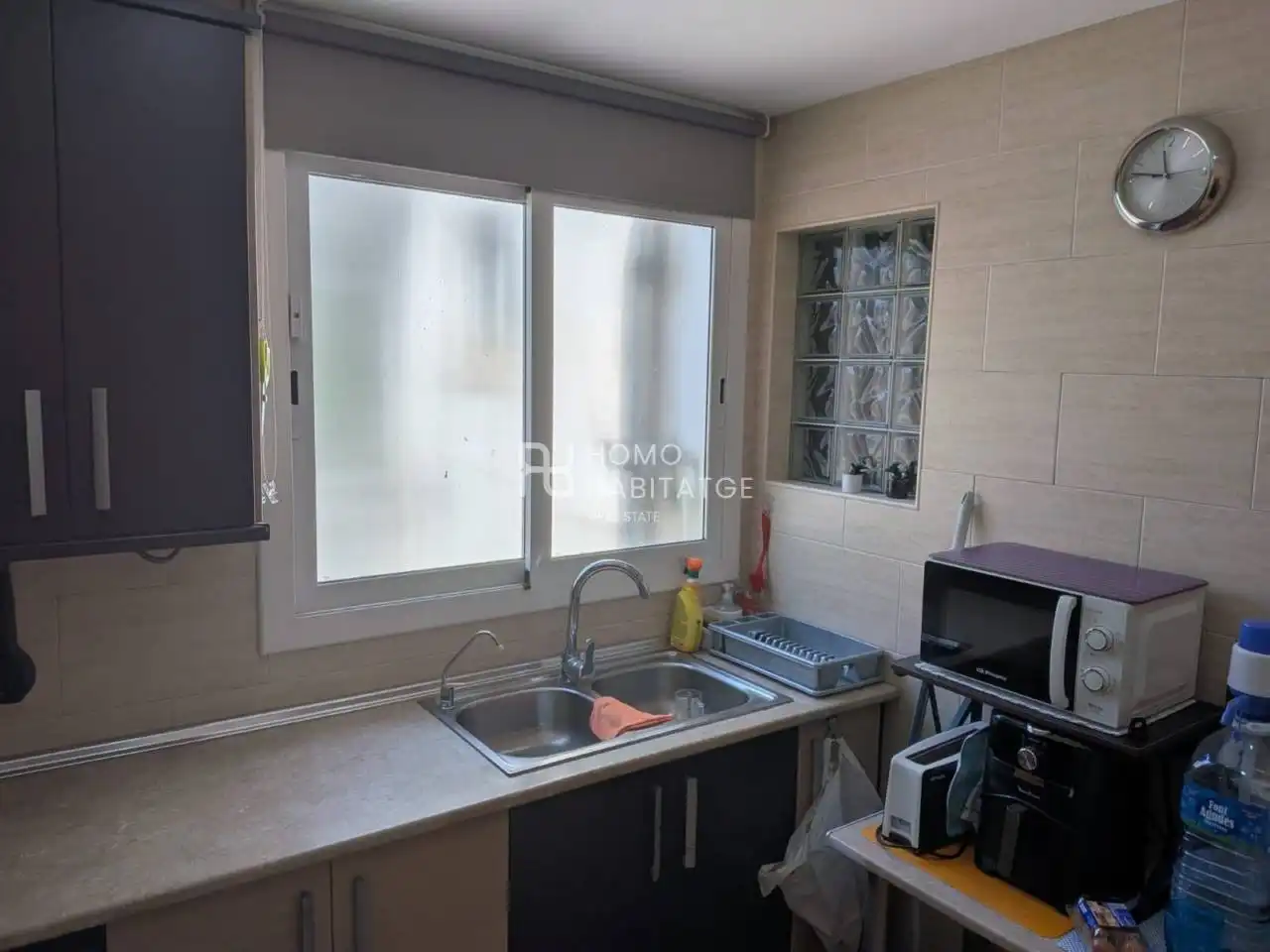 Kitchen of Flat for sale in Sabadell  with Air Conditioner and Parquet flooring