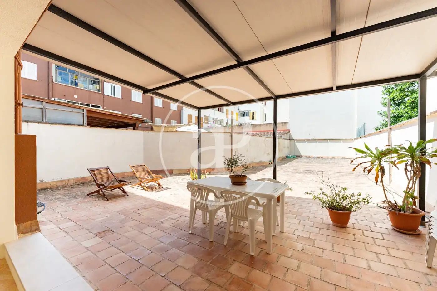 Terrassa de Pis de lloguer en  Palma de Mallorca amb Calefacció, Terrassa i Moblat
