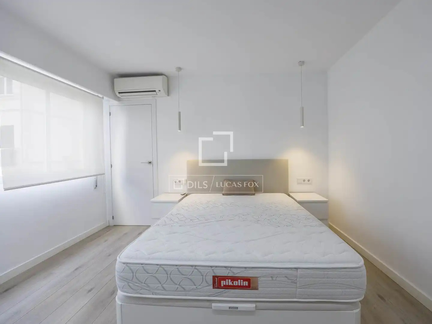 Schlafzimmer von Wohnung zur Miete in Valencia mit Klimaanlage, Heizung und Parkett