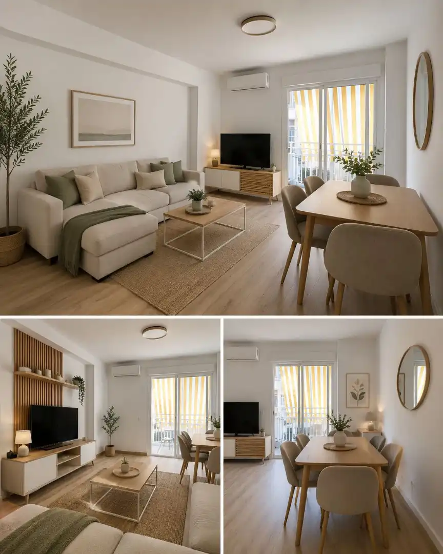 Sala de estar de Piso en venta en Benalmádena con Aire acondicionado, Calefacción y Parquet