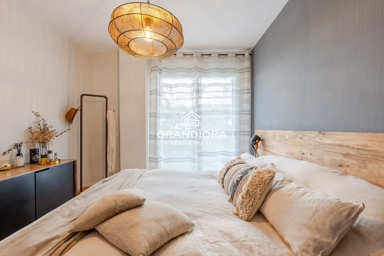 Schlafzimmer von Wohnung zur Miete in Sant Andreu de Llavaneres mit Klimaanlage, Terrasse und Schwimmbad