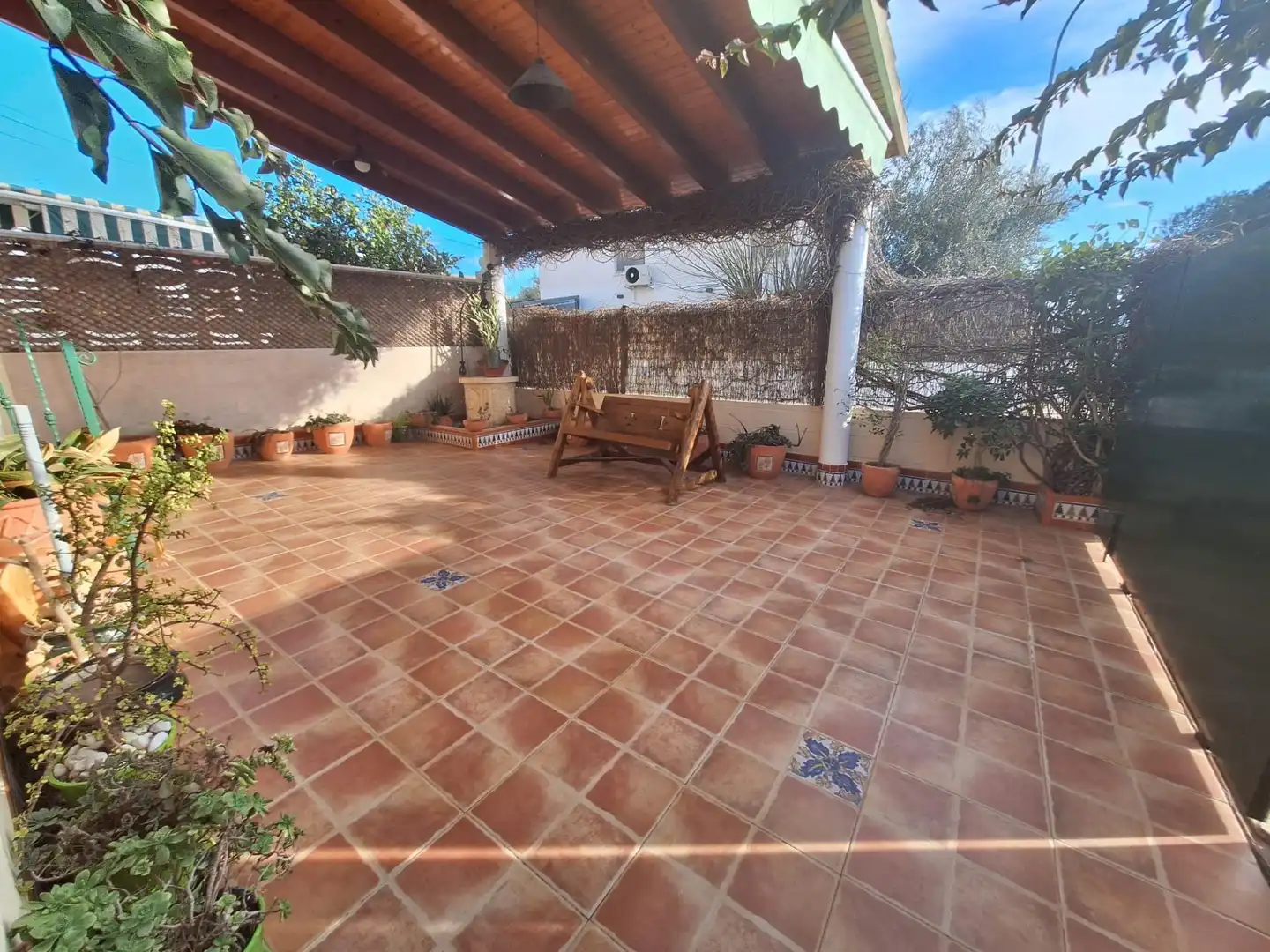 Terraza de Casa adosada en venta en Tavernes de la Valldigna con Aire acondicionado, Jardín privado y Terraza