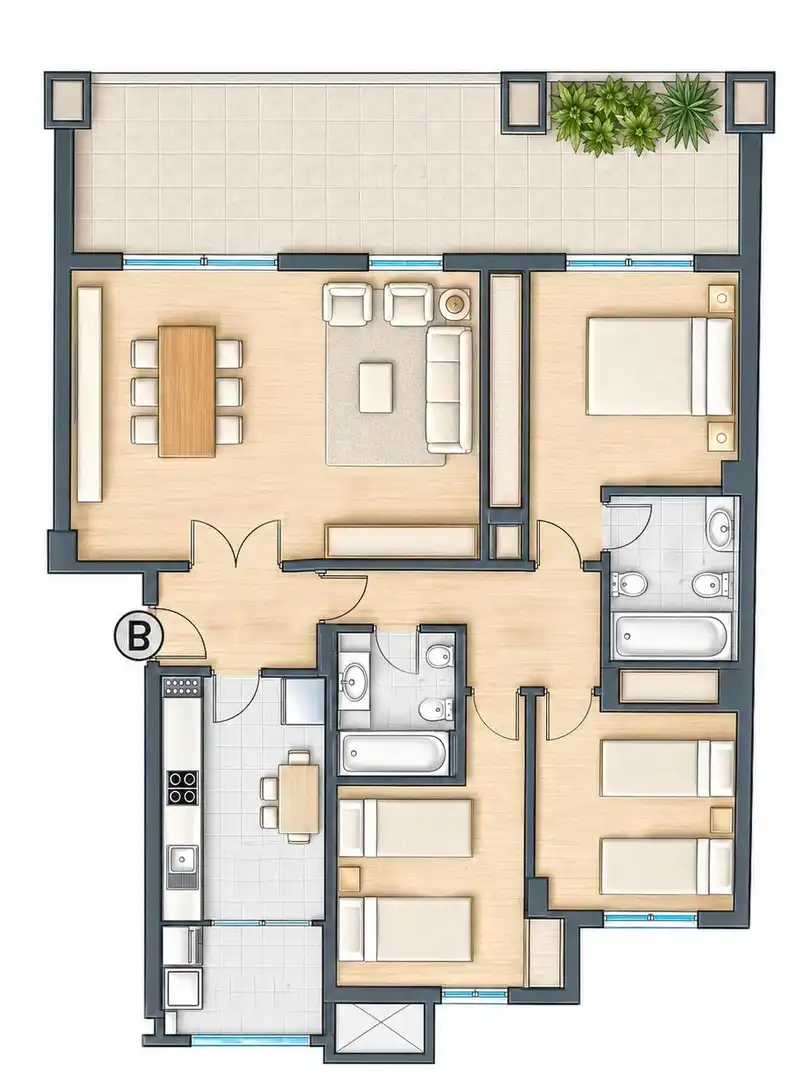 Flat with pool for sale in Benalúa - Babel, imagen 39