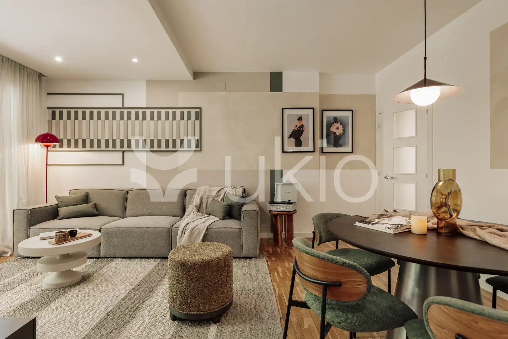 Sala d'estar de Apartament de lloguer en Barcelona amb Aire condicionat, Calefacció i Moblat