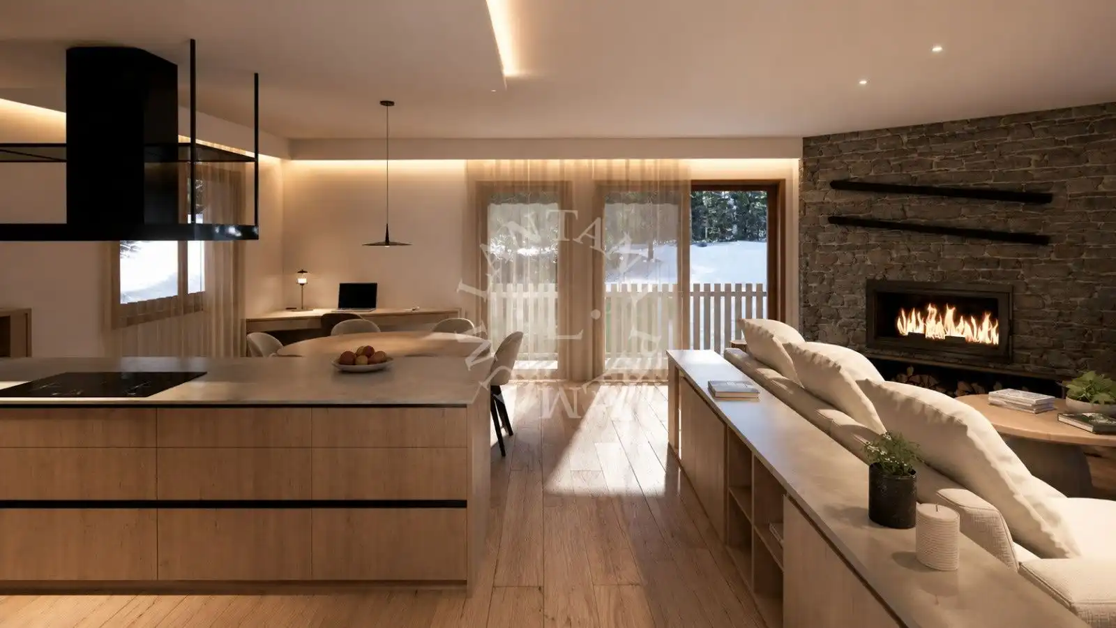 Living room of Flat for sale in Naut Aran  with Air Conditioner, Heating and Terrace