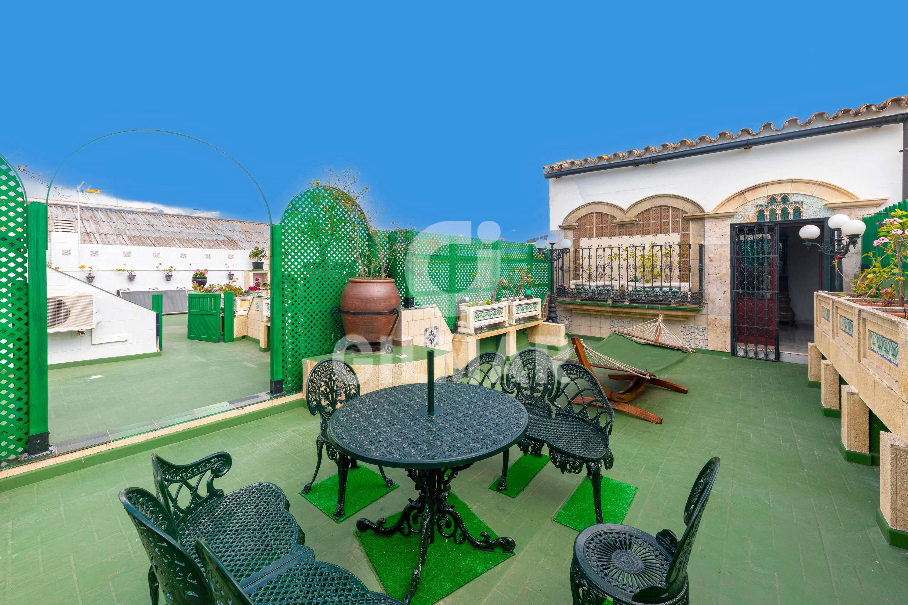 Terrace of House or chalet to rent in El Puerto de Santa María  with Air Conditioner and Furnished