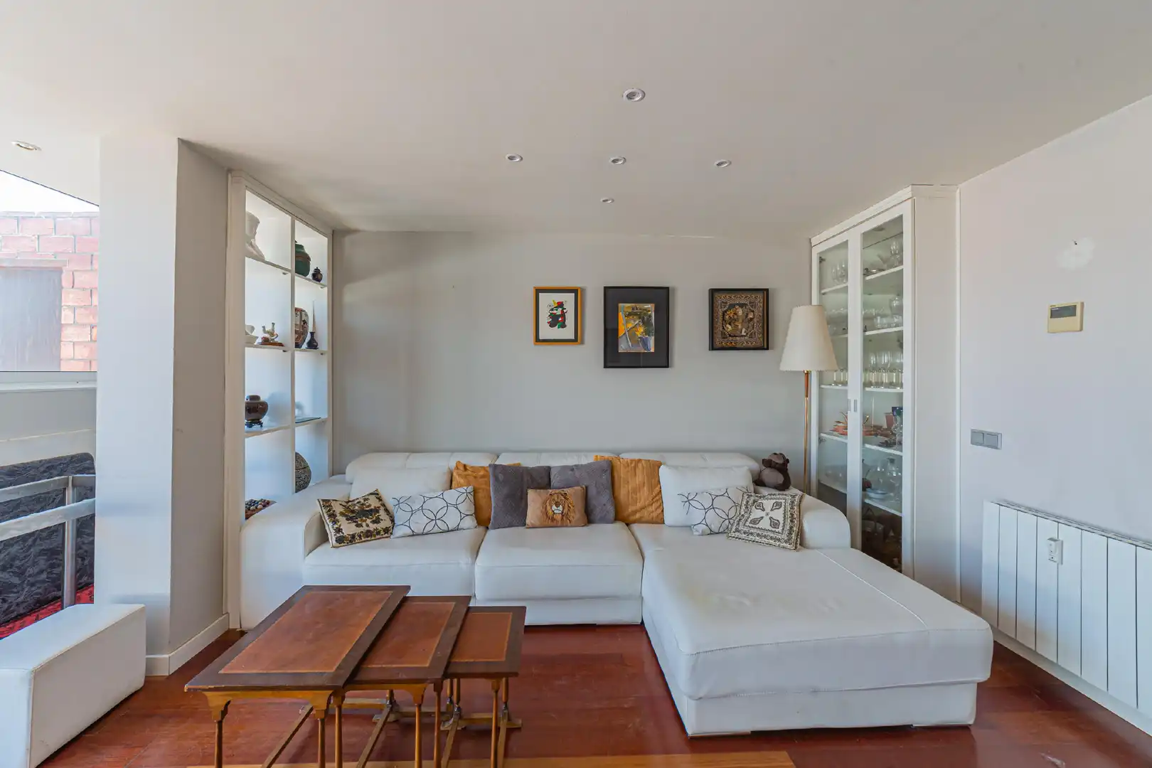 Sala de estar de Piso en venta en Barcelona con Aire acondicionado, Calefacción y Parquet