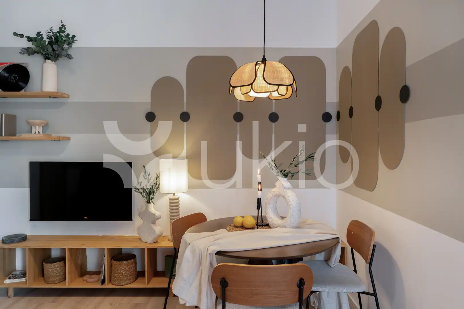 Sala de estar de Apartamento de alquiler en Madrid con Aire acondicionado, Calefacción y Amueblado