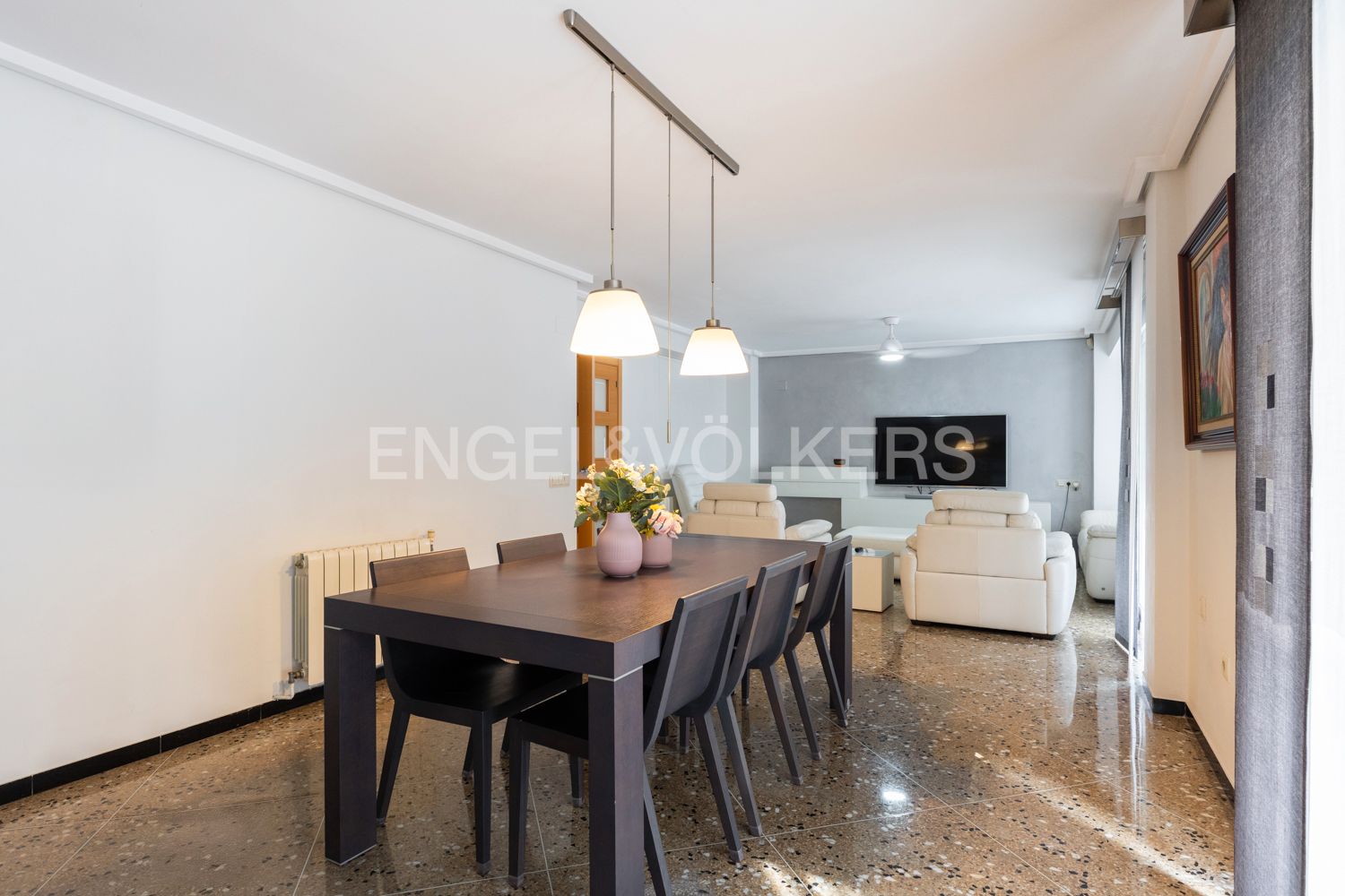 Menjador de Apartament en venda en  Valencia Capital amb Aire condicionat, Calefacció i Terrassa