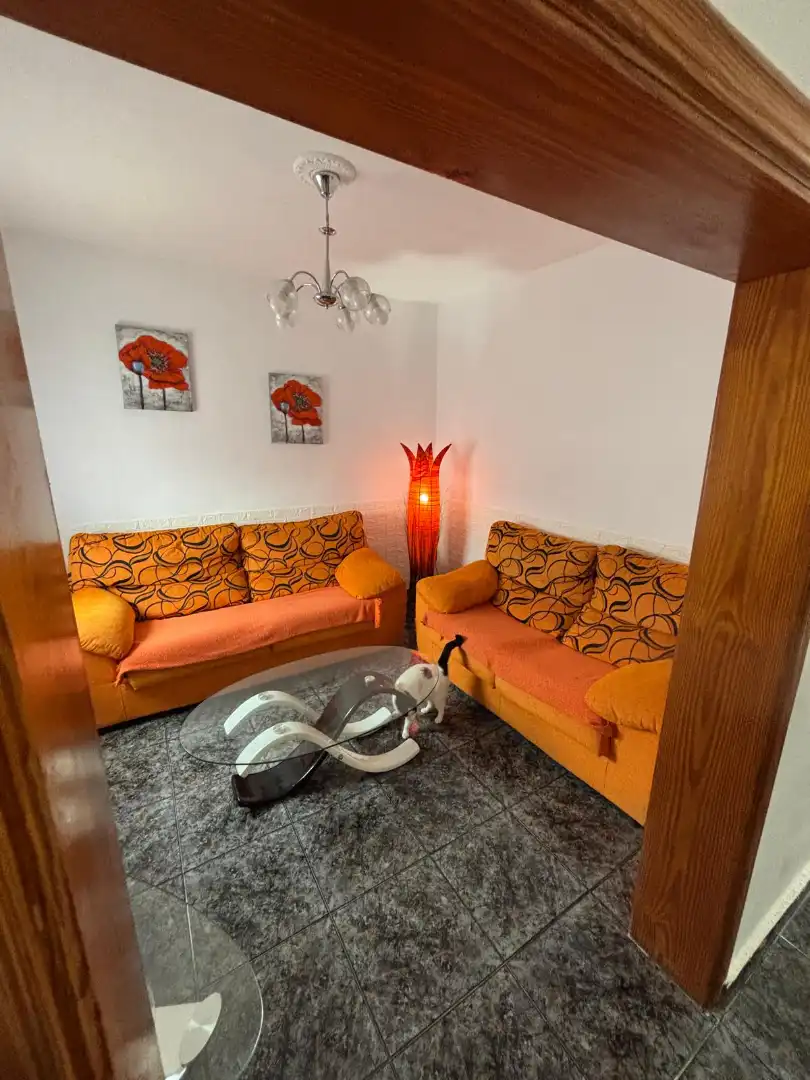Wohnzimmer von Einfamilien-Reihenhaus zum Verkauf in Arico mit Terrasse, Abstellraum und Möbliert