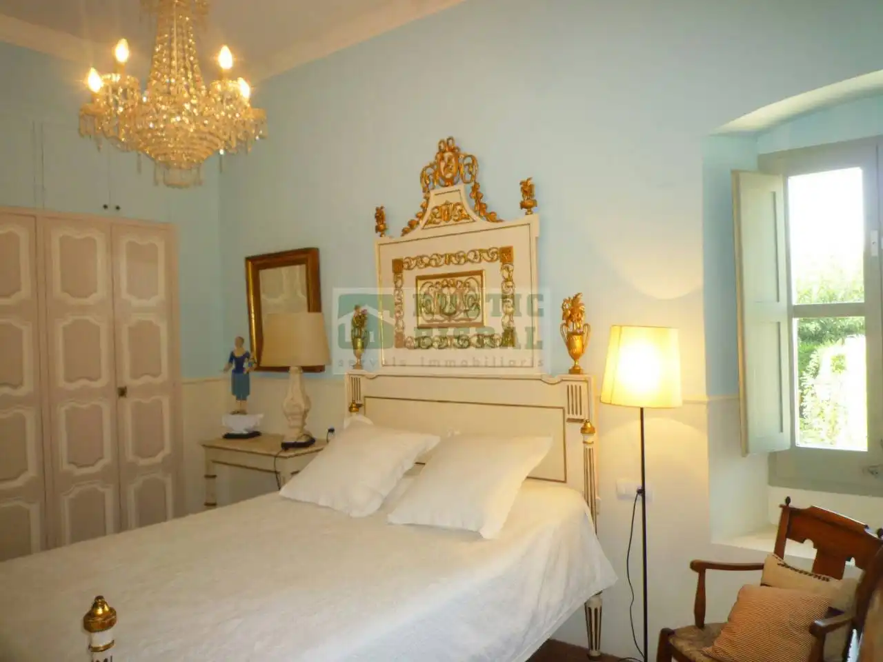 Schlafzimmer von Country house zur Miete in Navata mit Klimaanlage, Heizung und Privatgarten