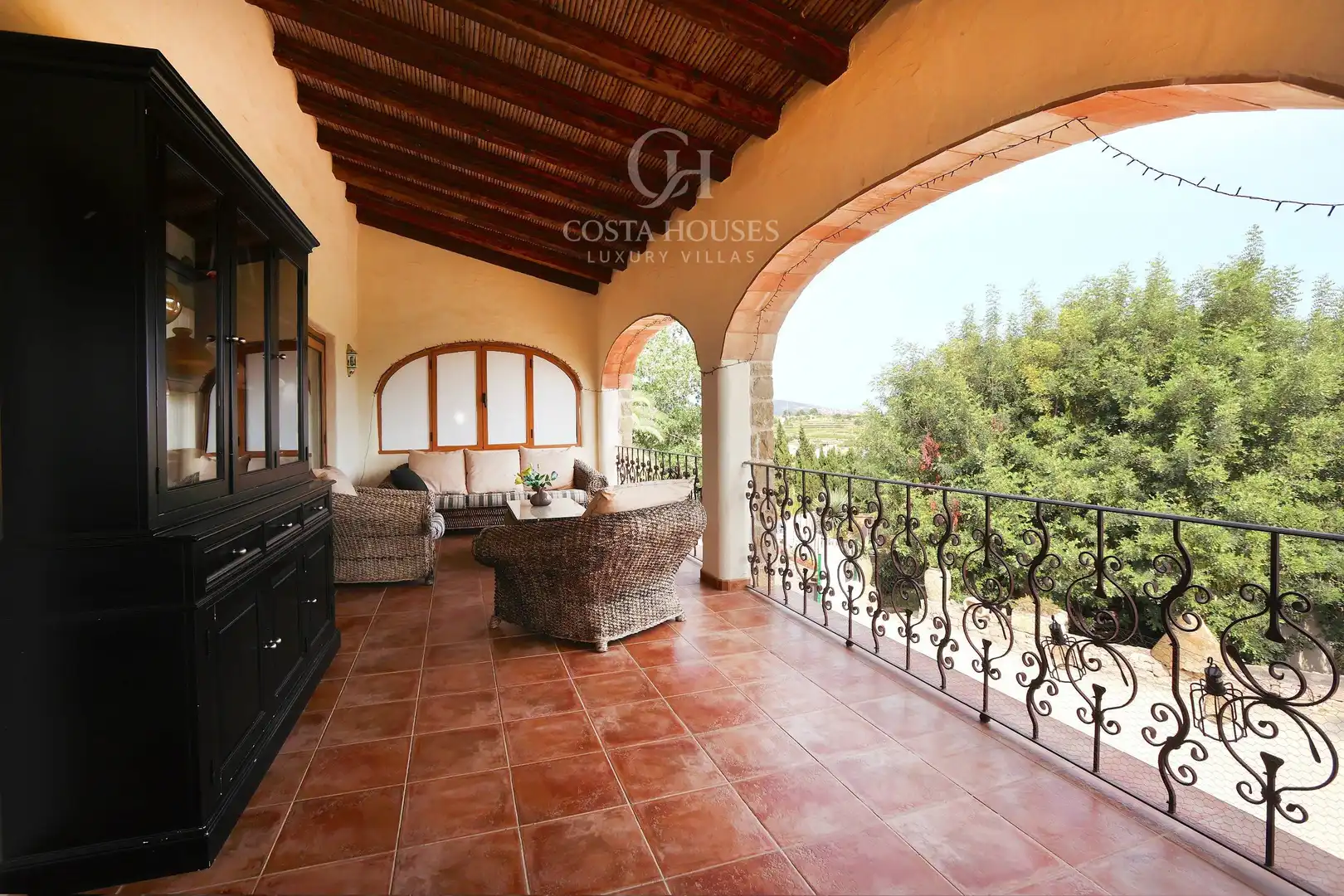 Terrassa de Casa o xalet en venda en Benissa amb Aire condicionat, Jardí privat i Terrassa