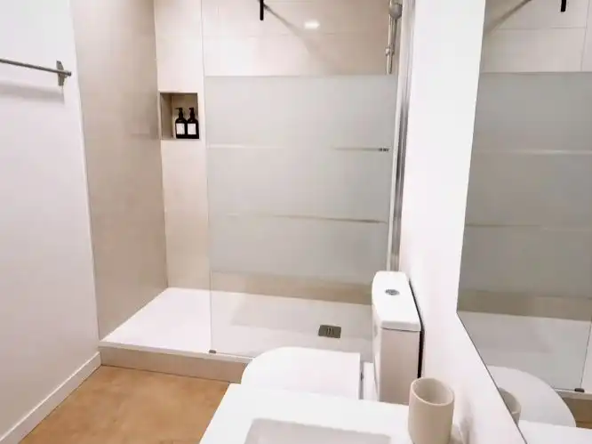 Bathroom of Flat for rent in Almenara  with Air Conditioner, Heating and Furnished