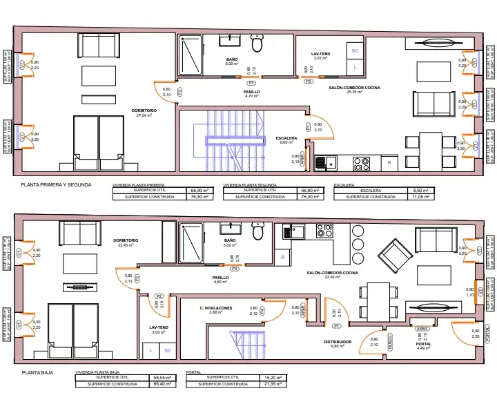 Casa adosada en venta en Rúa dos Basquiños, Campus Norte - San Caetano