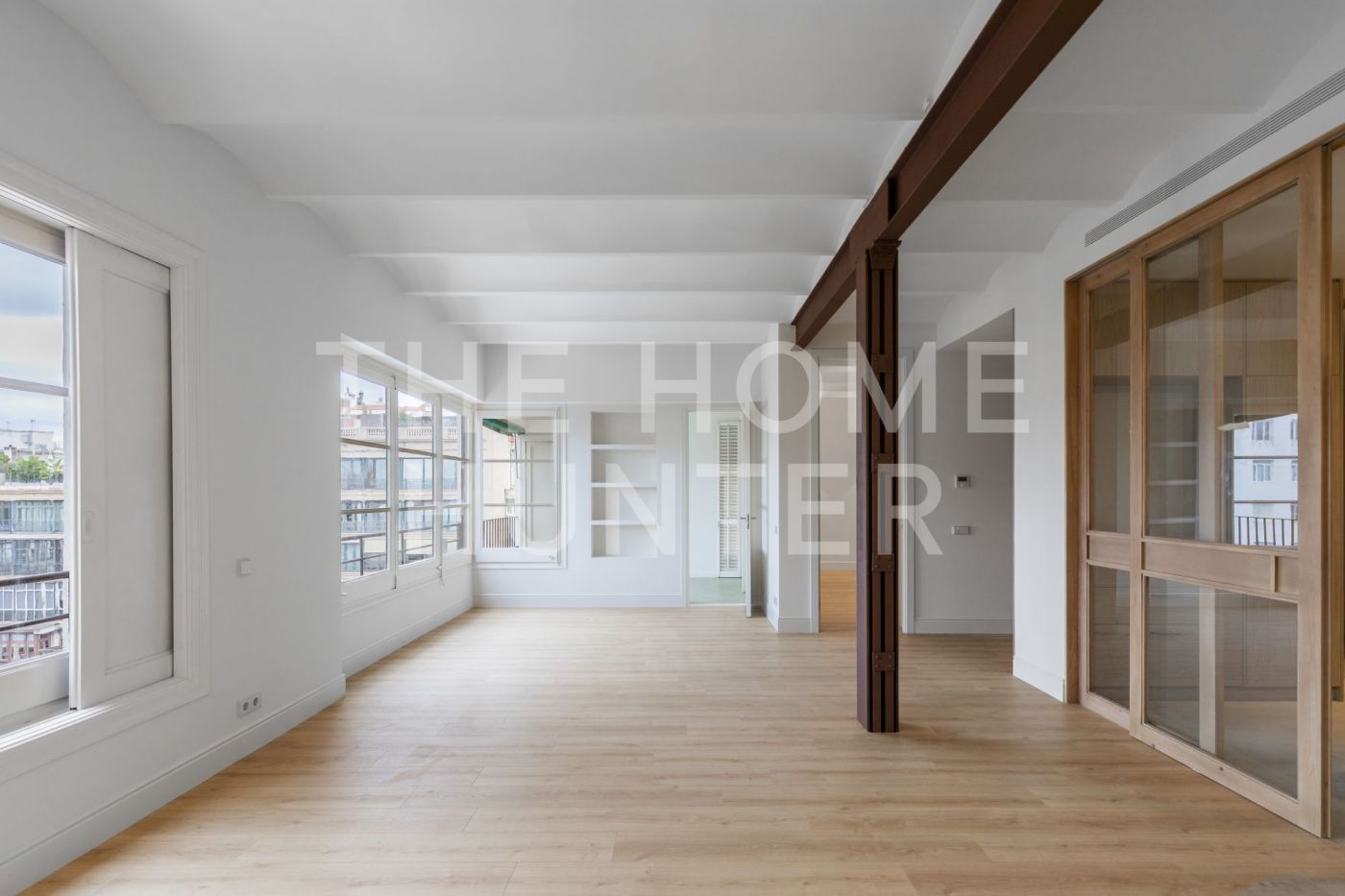 Living room of Flat to rent in  Barcelona Capital  with Air Conditioner, Heating and Terrace