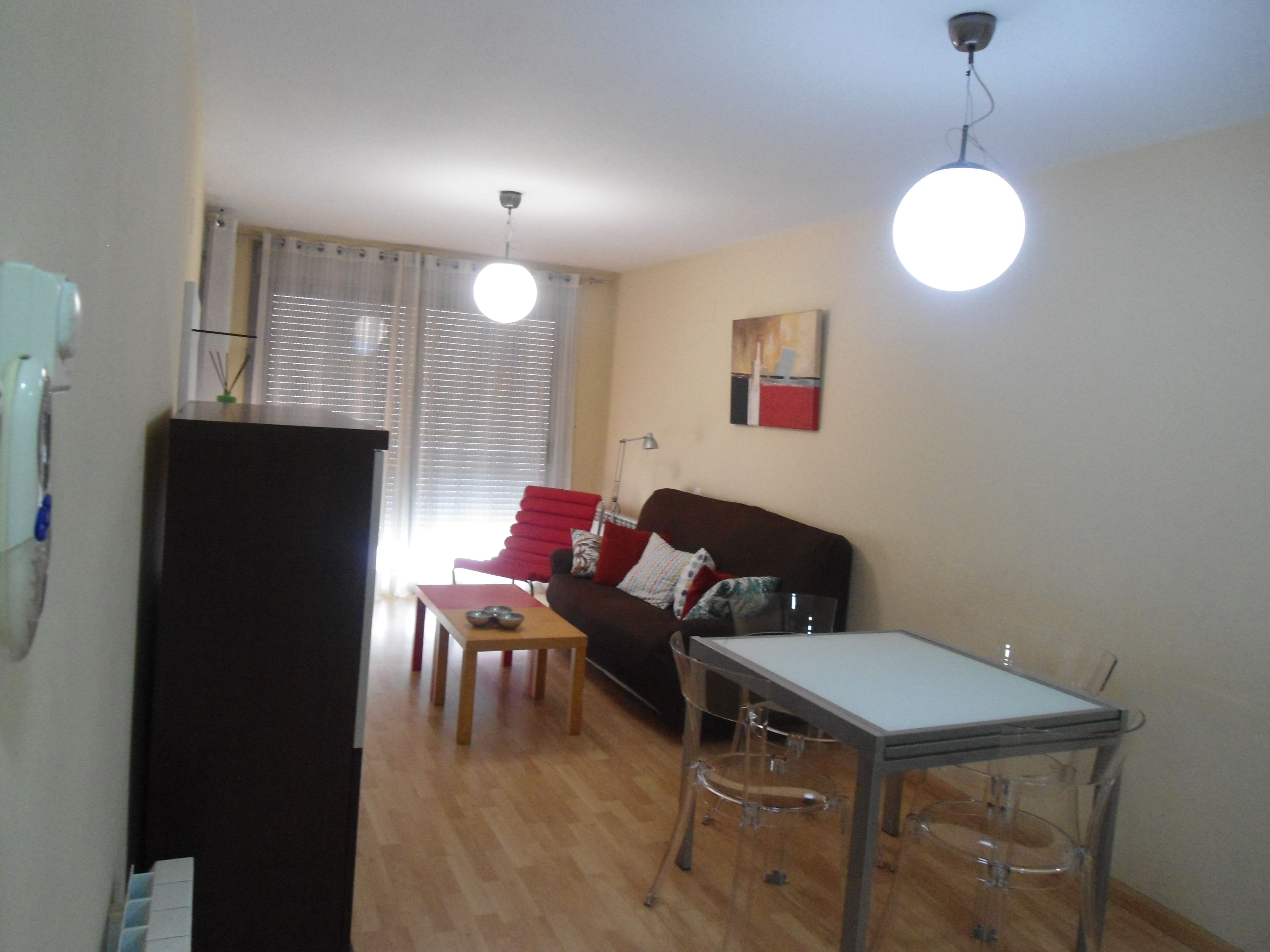Living room of Apartment to rent in  Lleida Capital  with Air Conditioner, Heating and Parquet flooring