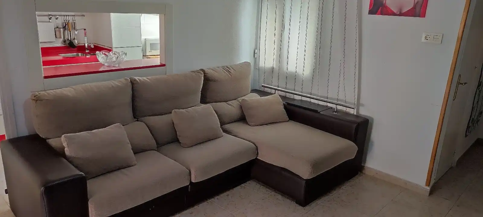 Sala de estar de Piso de alquiler en Mazarrón con Calefacción, Amueblado y Horno