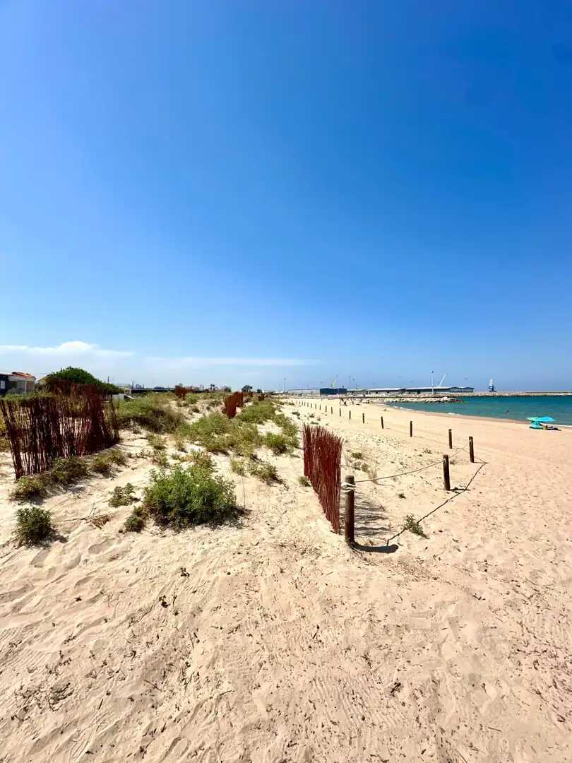 Vista exterior de Pis de lloguer en Gandia amb Terrassa, Moblat i Balcó