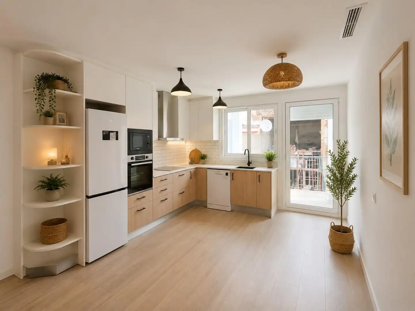 Kitchen of Flat for sale in Sabadell  with Parquet flooring and Terrace