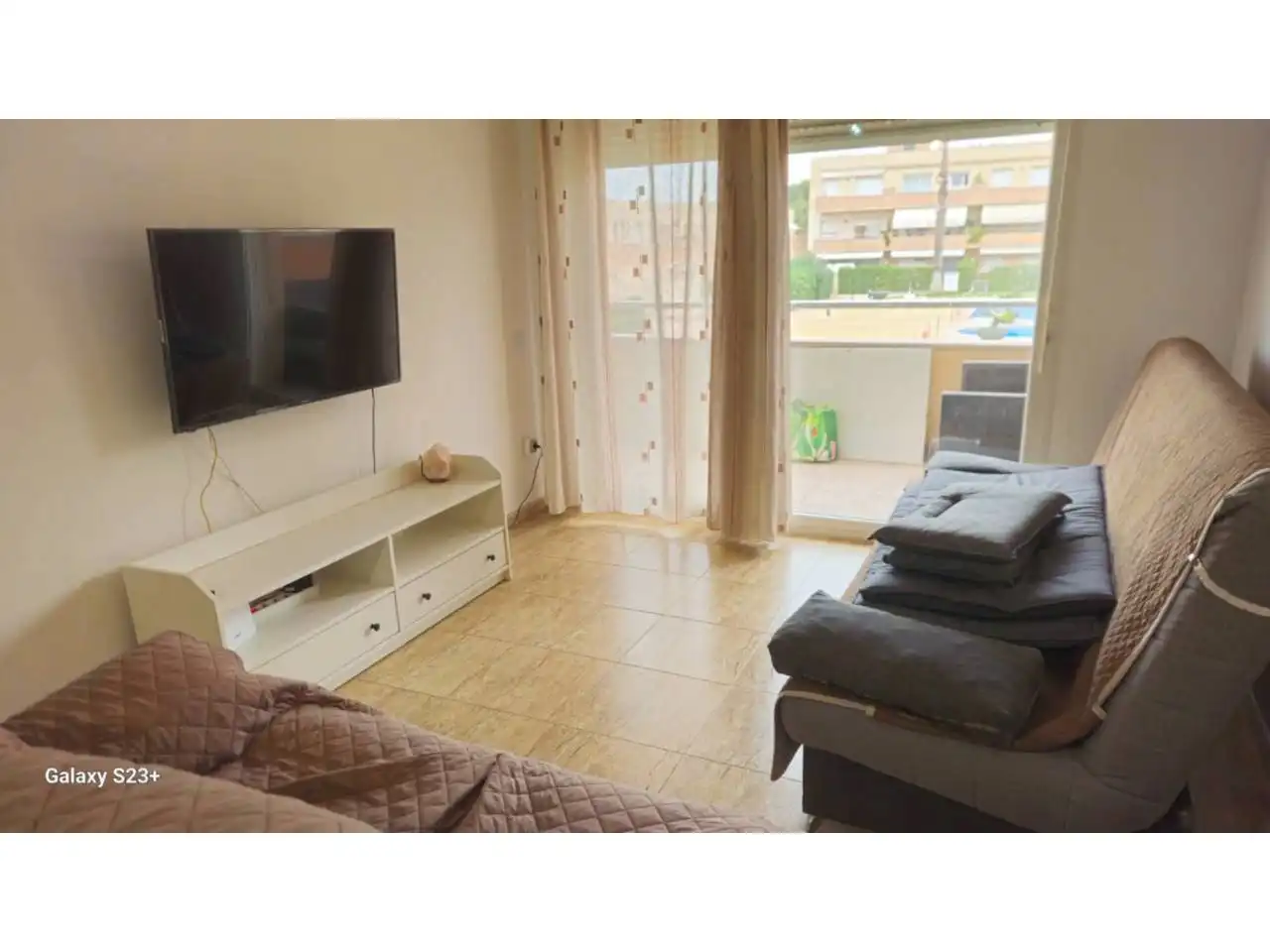 Living room of Flat for rent in Cubelles  with Air Conditioner, Heating and Terrace