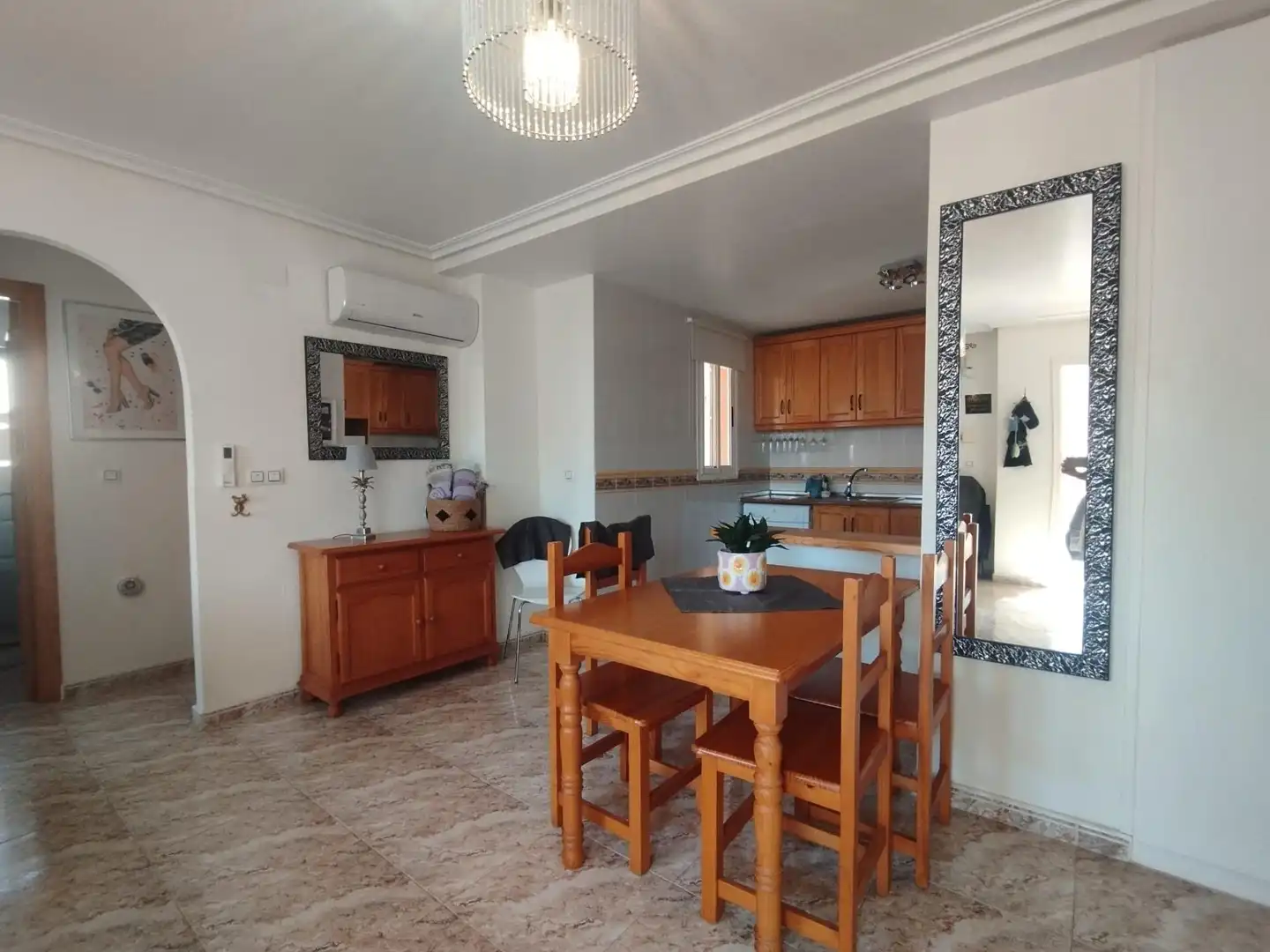 Cuina de Apartament en venda en Orihuela amb Aire condicionat, Calefacció i Jardí privat