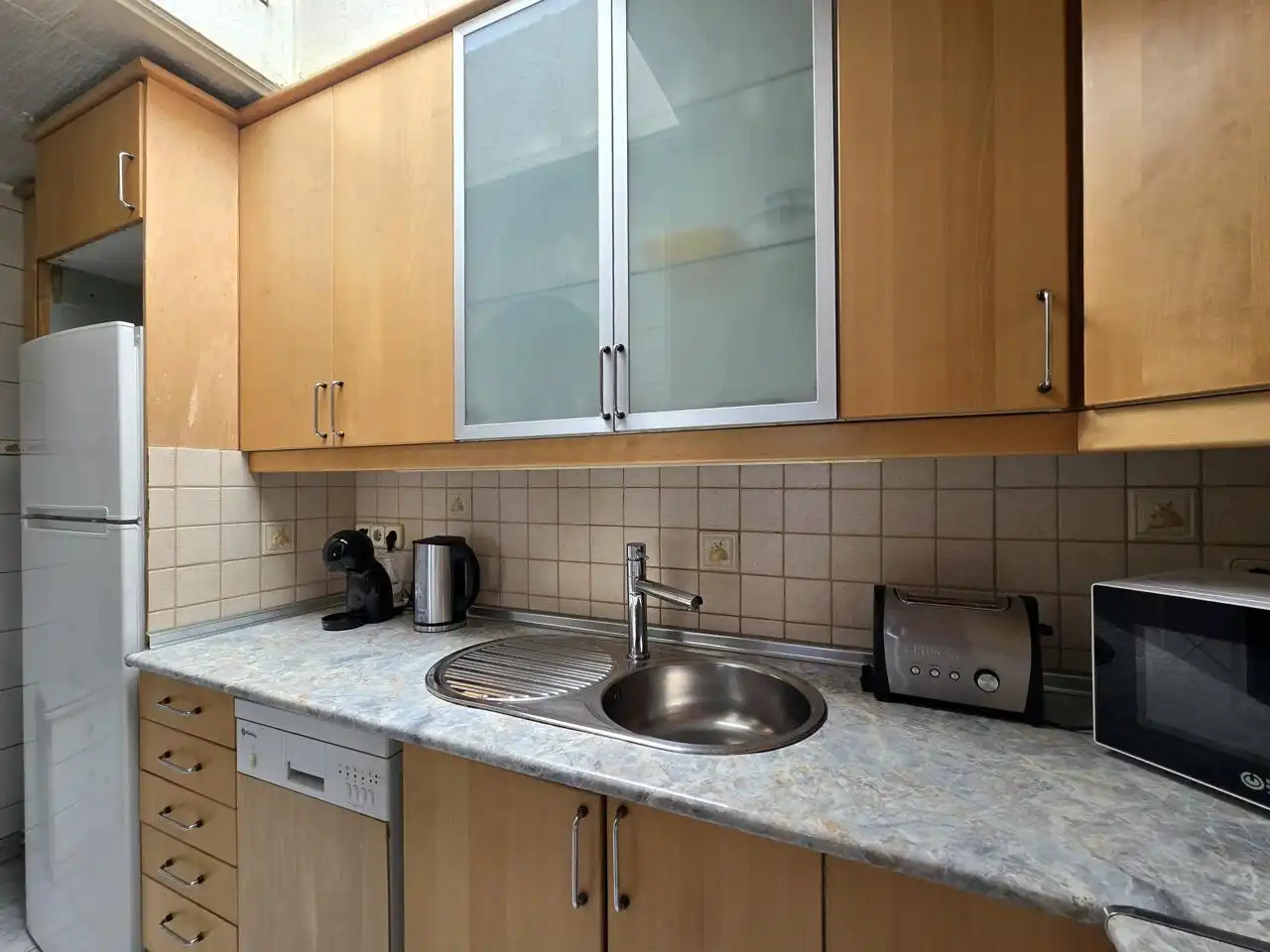 Cocina de Dúplex de alquiler en San Bartolomé de Tirajana con Terraza, Amueblado y Piscina comunitaria