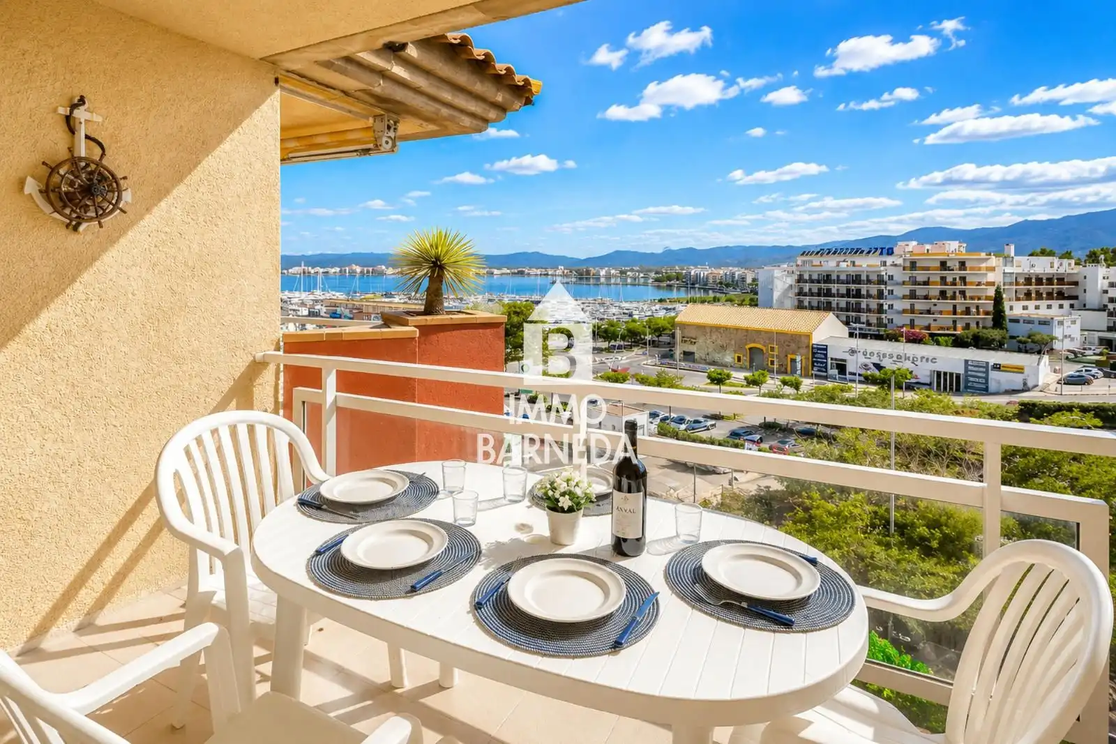 Balcony of Flat for sale in Roses  with Terrace and Furnished