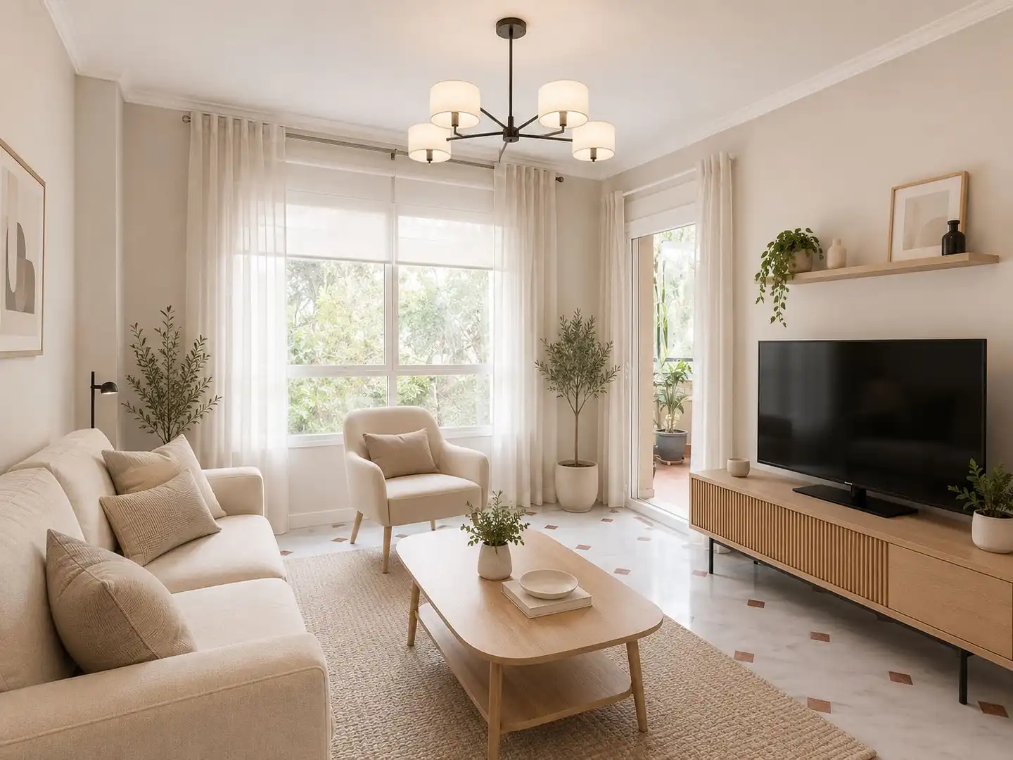 Sala de estar de Piso en venta en La Cala del Moral