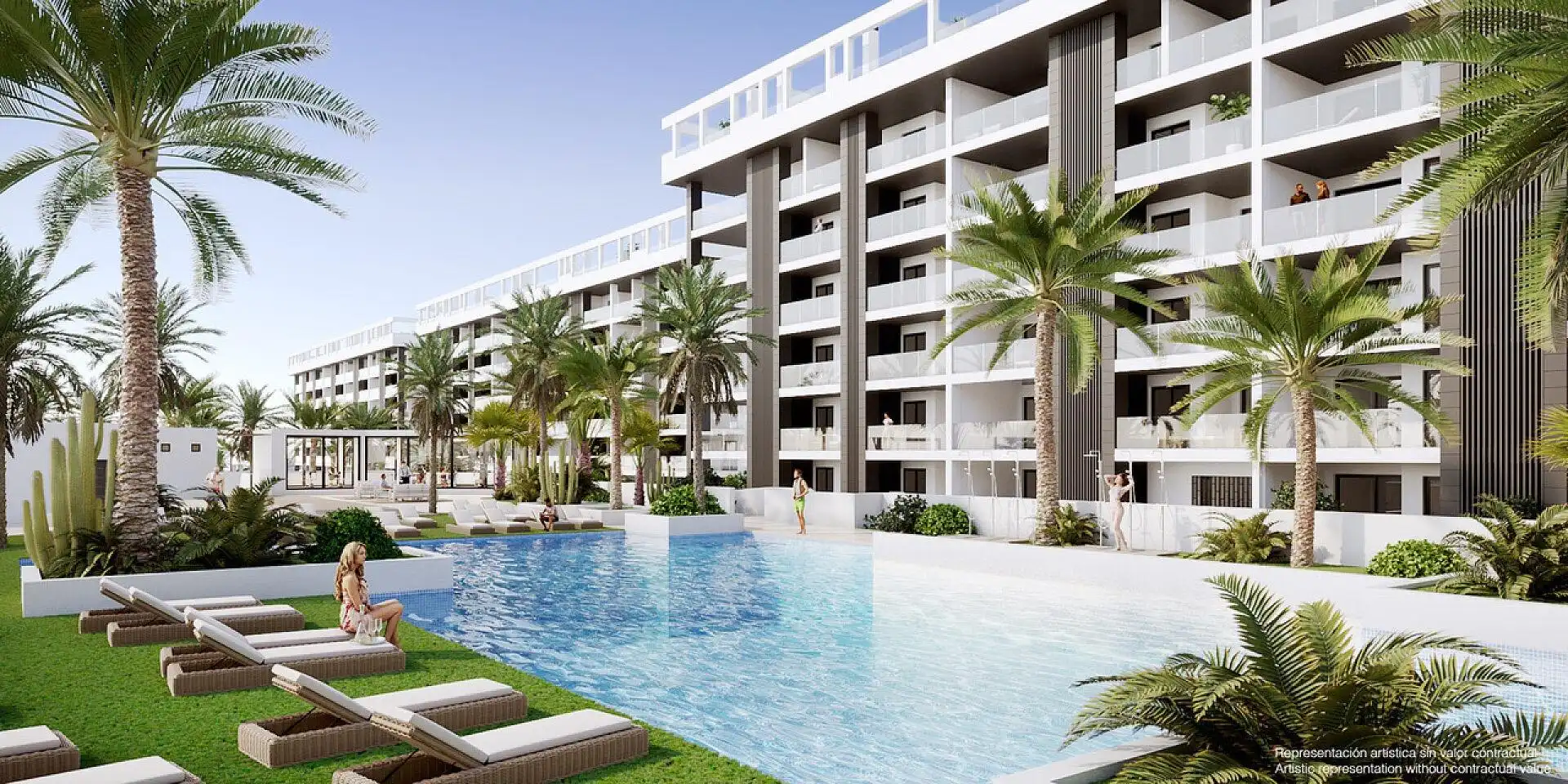 Piscina de Apartamento en venta en Torrevieja con Jardín privado, Terraza y Trastero