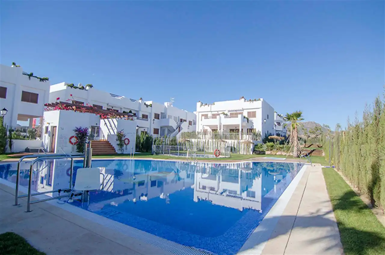 Swimming pool of Apartments for sale in Pulpí  with Air Conditioner, Heating and Swimming Pool