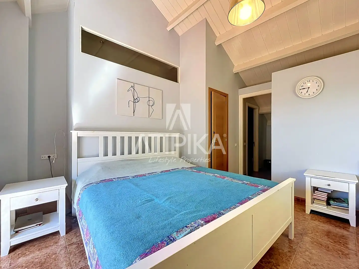 Schlafzimmer von Wohnung zur Miete in Castelldefels mit Klimaanlage, Heizung und Terrasse