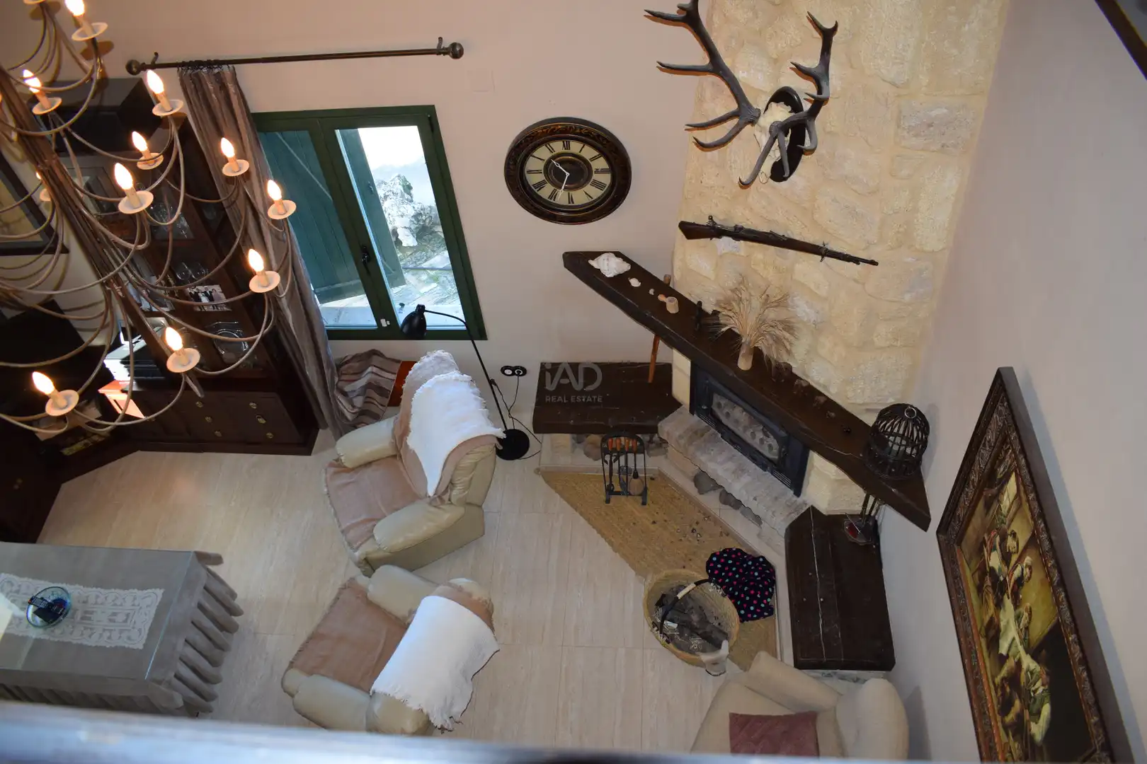Wohnzimmer von Country house zum Verkauf in Pedrera mit Heizung und Schwimmbad