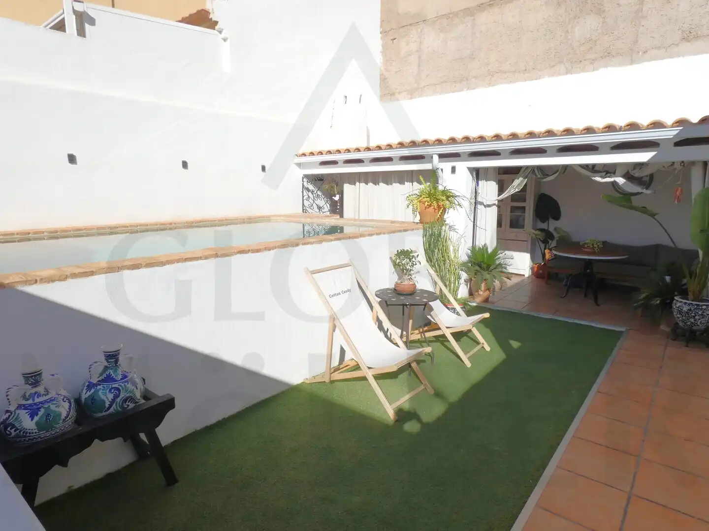 Terraza de Casa adosada en venta en Cartagena con Aire acondicionado, Calefacción y Jardín privado