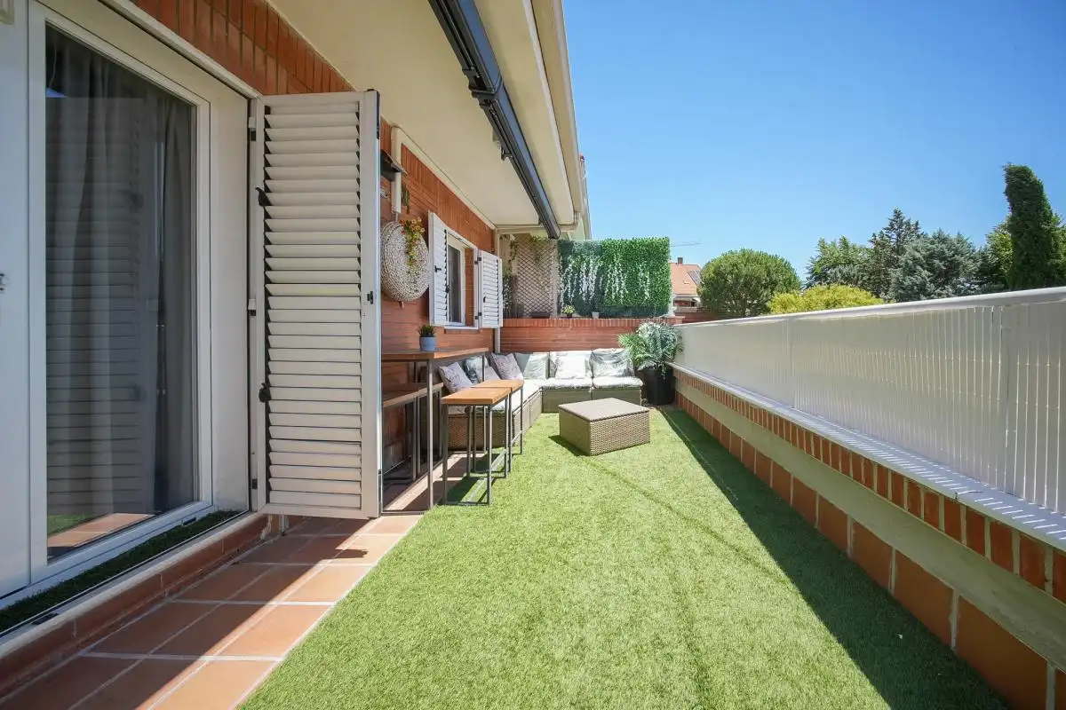 Terrassa de Casa o xalet en venda en Algete amb Aire condicionat, Calefacció i Jardí privat